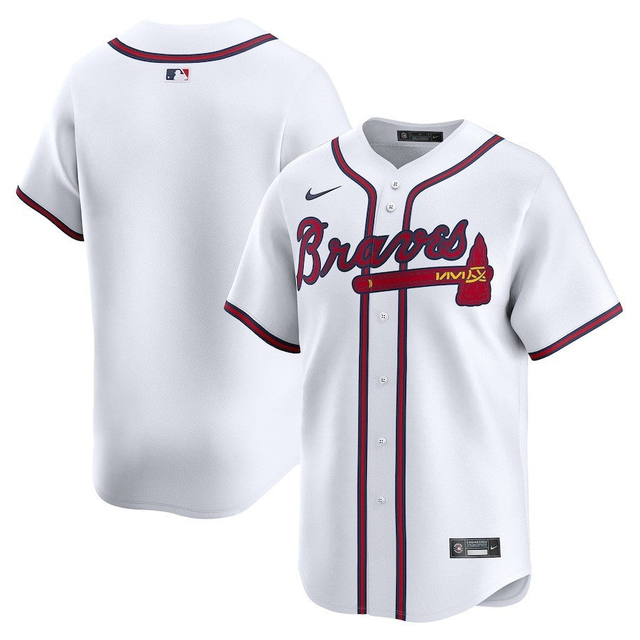 Atlanta Braves Nike Home Limited Jersey - White - UKASSNI
