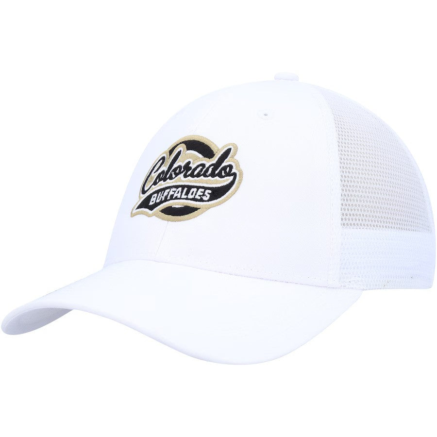 Colorado Buffaloes NCAA AHEAD Brant Trucker Adjustable Hat – White (USA Stock) - UKASSNI