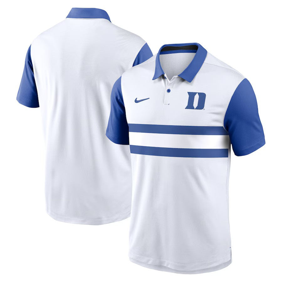 Duke Blue Devils Nike Primetime Campus Vapor Performance Polo - White - UKASSNI