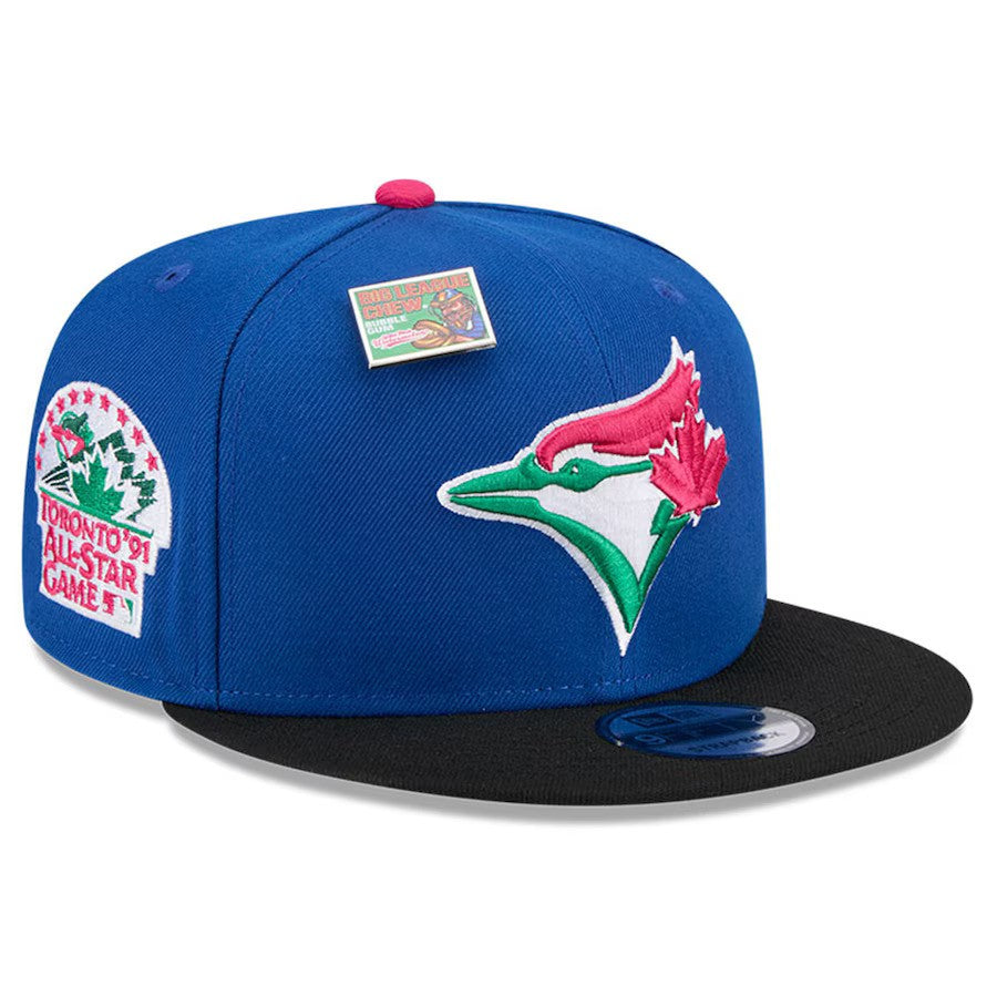 Toronto Blue Jays New Era Watermelon Big League Chew Flavor Pack 9FIFTY Snapback Hat - Royal/ Black - UKASSNI