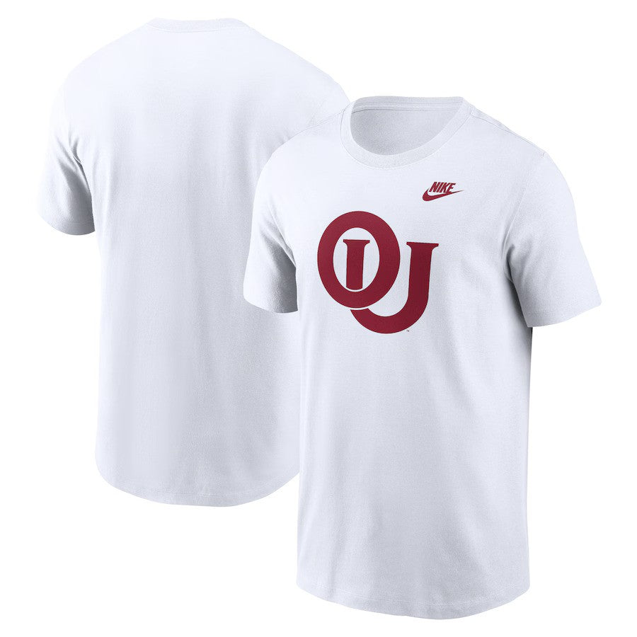 Oklahoma Sooners NCAA Nike Legacy Alternate Logo T-Shirt – White (USA Stock) - UKASSNI