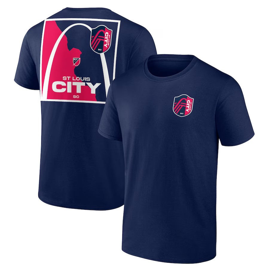 St. Louis City SC Fanatics Branded Team Hometown Collection T-Shirt - Navy - UKASSNI