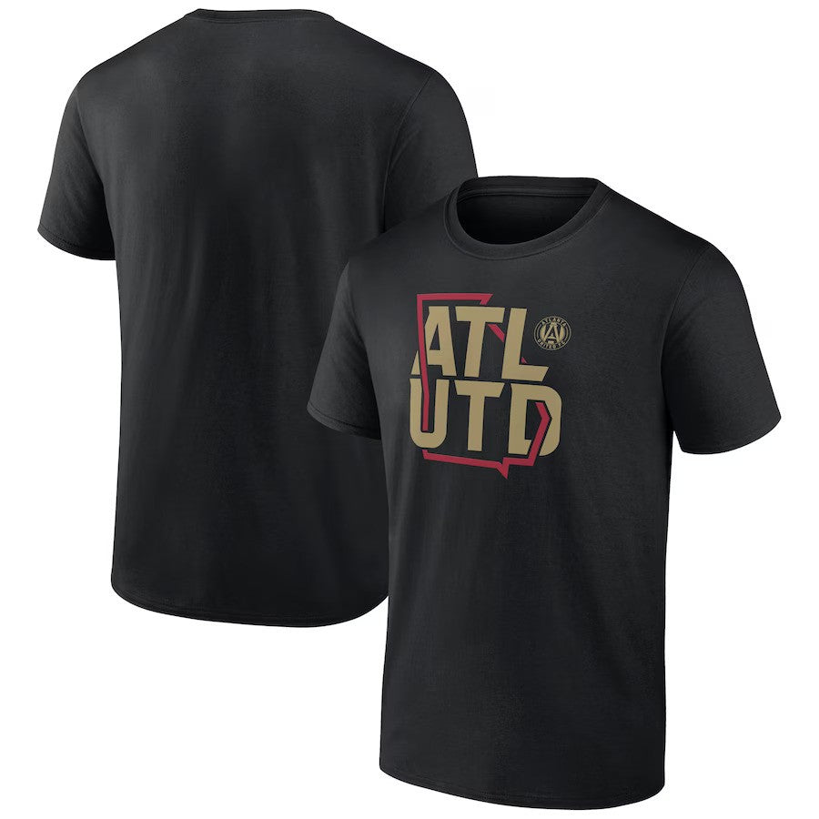 Atlanta United FC Fanatics Branded Hometown Collection Team T-Shirt - Black - UKASSNI