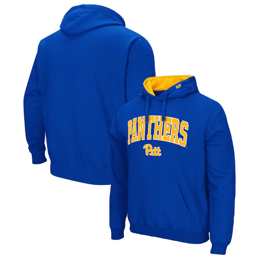 Pitt Panthers Colosseum Arch & Logo 3.0 Pullover Hoodie - Royal - UKASSNI