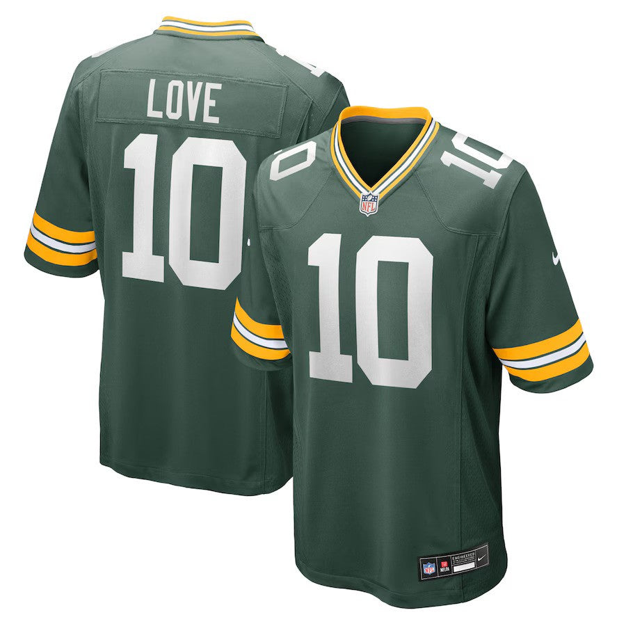 Jordan Love NFL Green Bay Packers Nike Player Game Jersey – Green (USA Stock) - UKASSNI