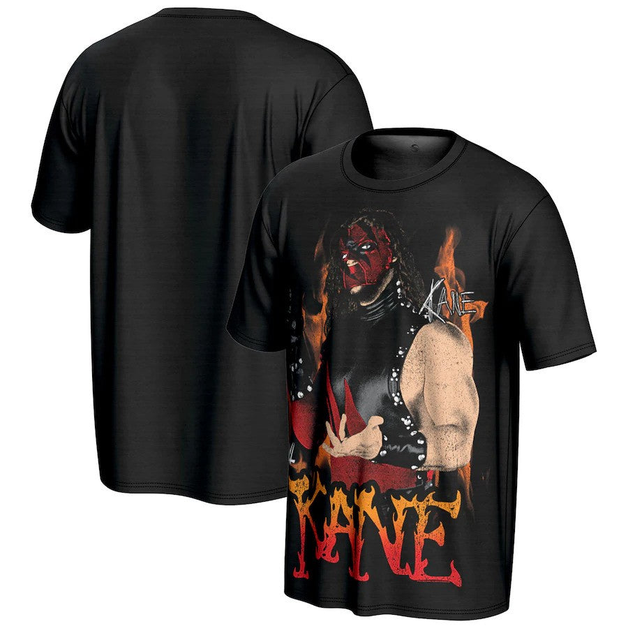 Kane WWE ProSphere Big Red Machine T-Shirt – Black (USA Stock) - UKASSNI