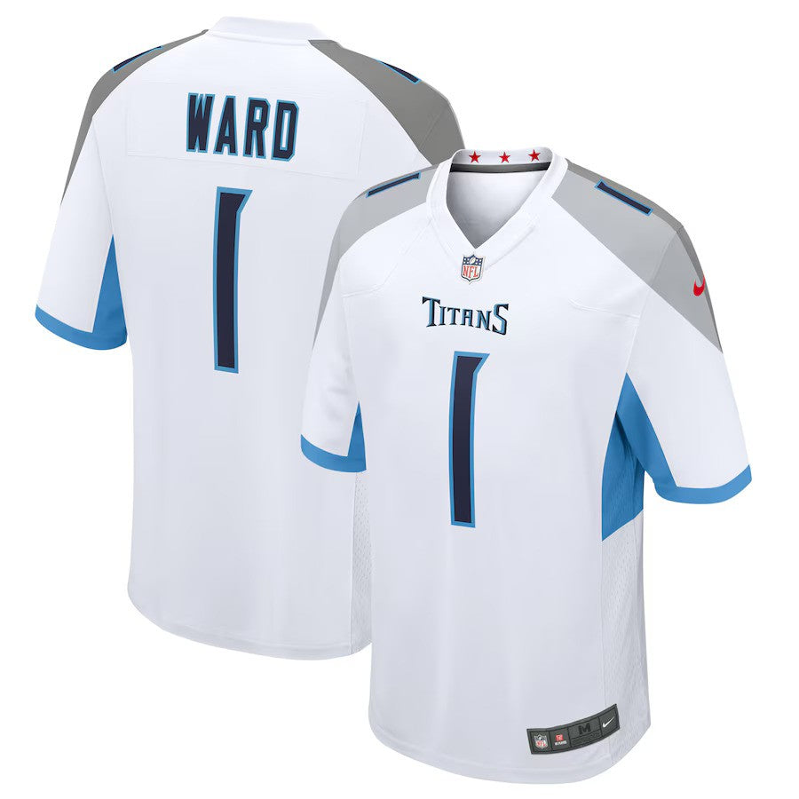 Cameron Ward Tennessee Titans Nike 2025 NFL Draft First Round Pick Game Jersey – White (USA Stock) - UKASSNI