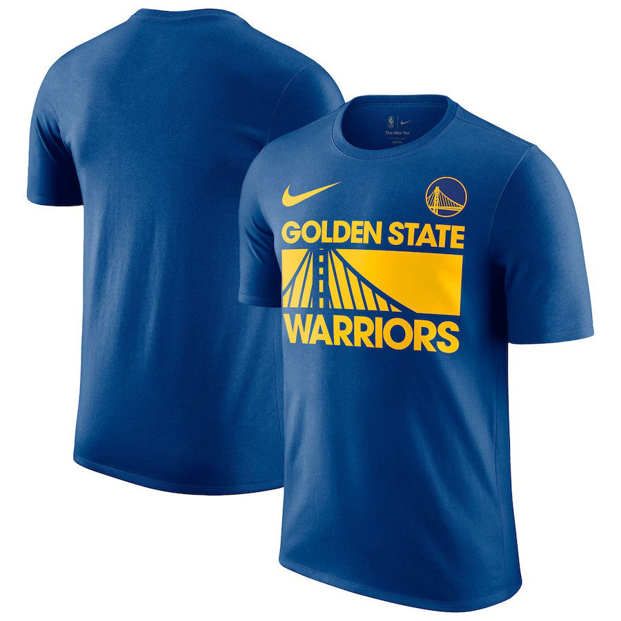 Golden State Warriors NBA Nike Courtside This Is Our Year T-Shirt - Blue - UKASSNI