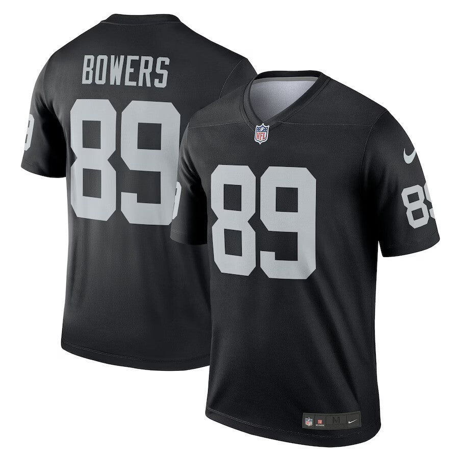 Brock Bowers Las Vegas Raiders NFL Nike Team Legend Jersey – Black (USA Stock) - UKASSNI
