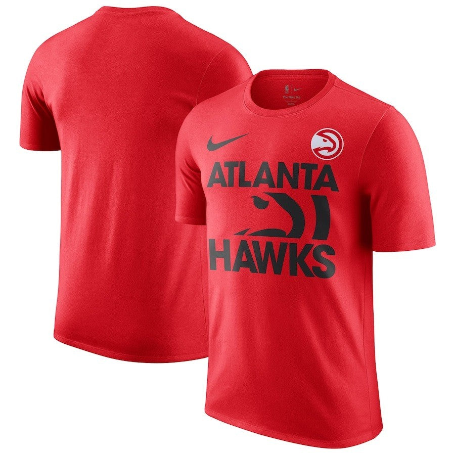 Atlanta Hawks NBA Nike Courtside This Is Our Year T-Shirt - Red - UKASSNI