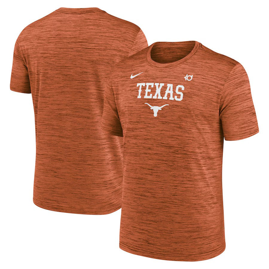 Texas Longhorns NCAA Nike 2025 Sideline Velocity Performance T-Shirt – Texas Orange (USA Stock) - UKASSNI