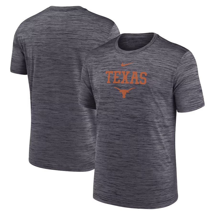 Texas Longhorns NCAA Nike 2025 Sideline Velocity Performance T-Shirt - Black