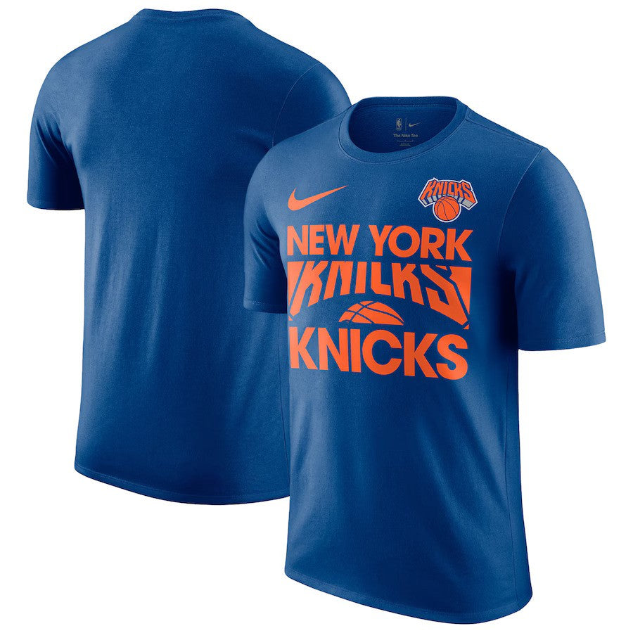 New York Knicks NBA Nike Courtside "This Is Our Year" T-Shirt – Blue (USA Stock) - UKASSNI