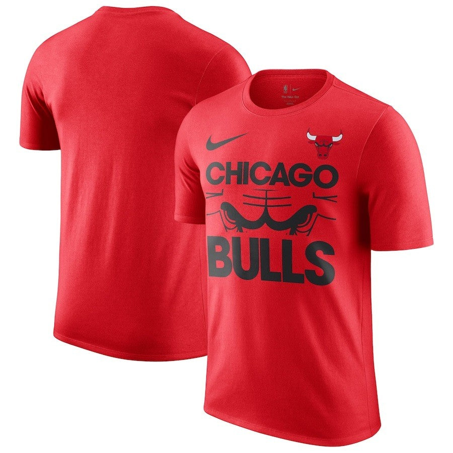 Chicago Bulls NBA Nike Courtside This Is Our Year T-Shirt - Red - UKASSNI