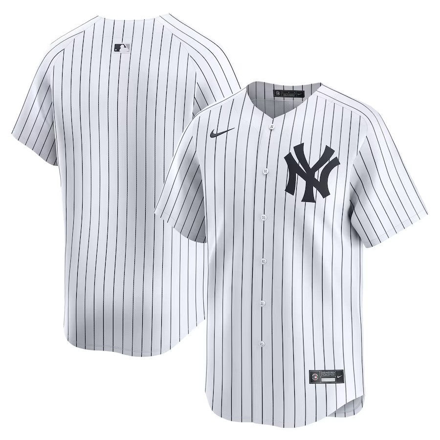 New York Yankees Nike Home Limited Jersey - White - UKASSNI