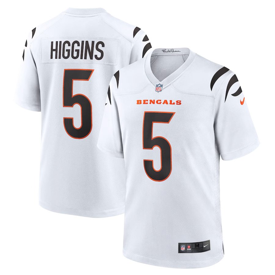 Tee Higgins Cincinnati Bengals Nike Game Jersey - White - UKASSNI