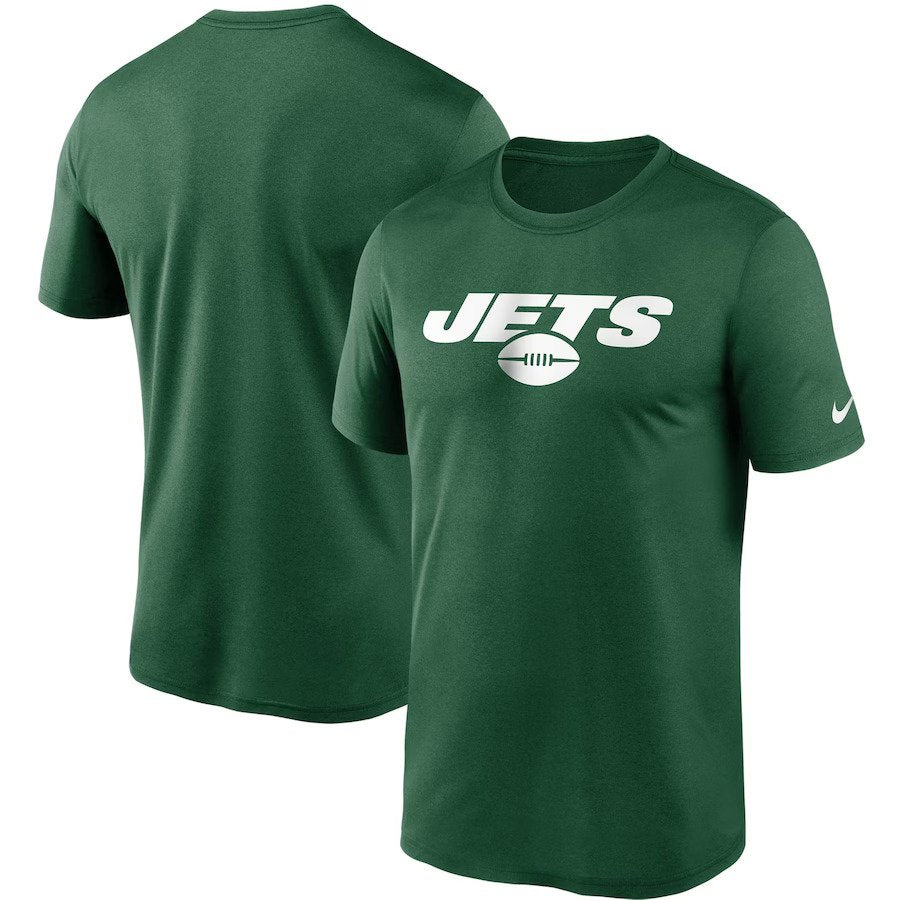 New York Jets NFL UK Nike Wordmark Legend Performance T-Shirt - Green - UKASSNI