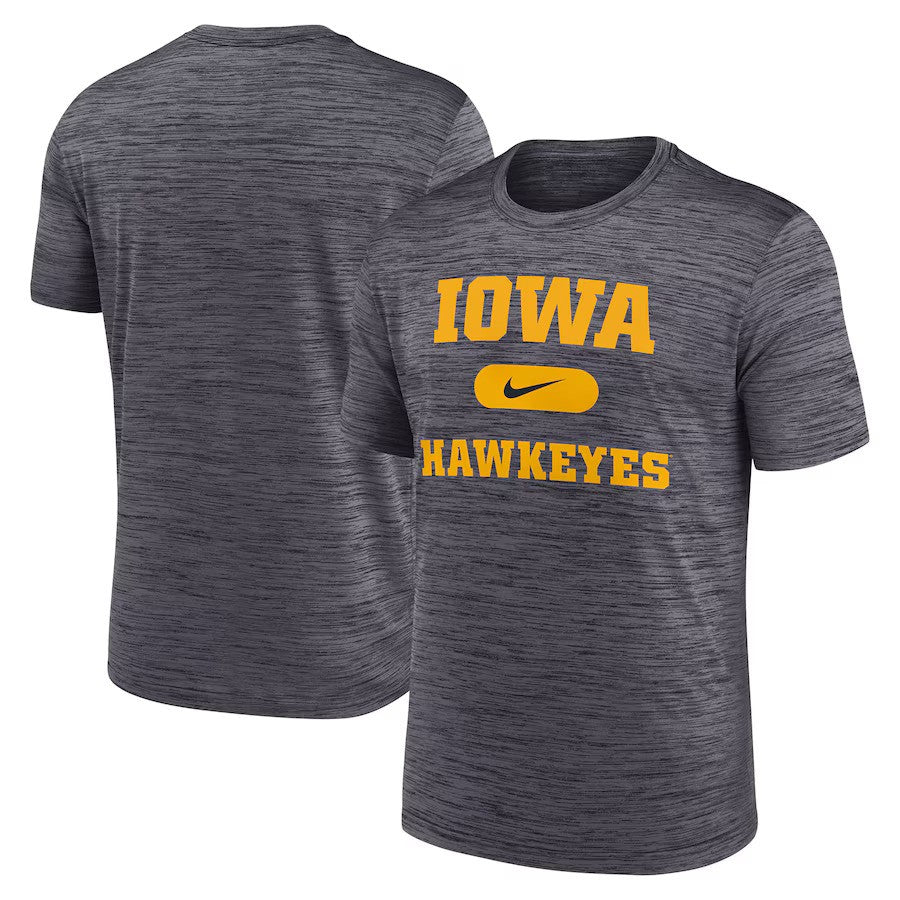 Iowa Hawkeyes NCAA Nike Velocity Mascot Performance T-Shirt - Black (USA Stock) - UKASSNI