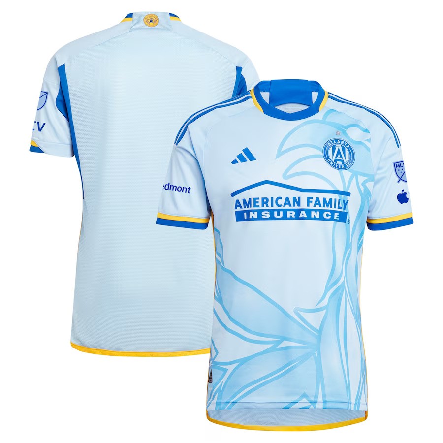Atlanta United FC MLS adidas 2024 The Resurgens Kit Authentic Jersey – Light Blue (USA Stock) - UKASSNI