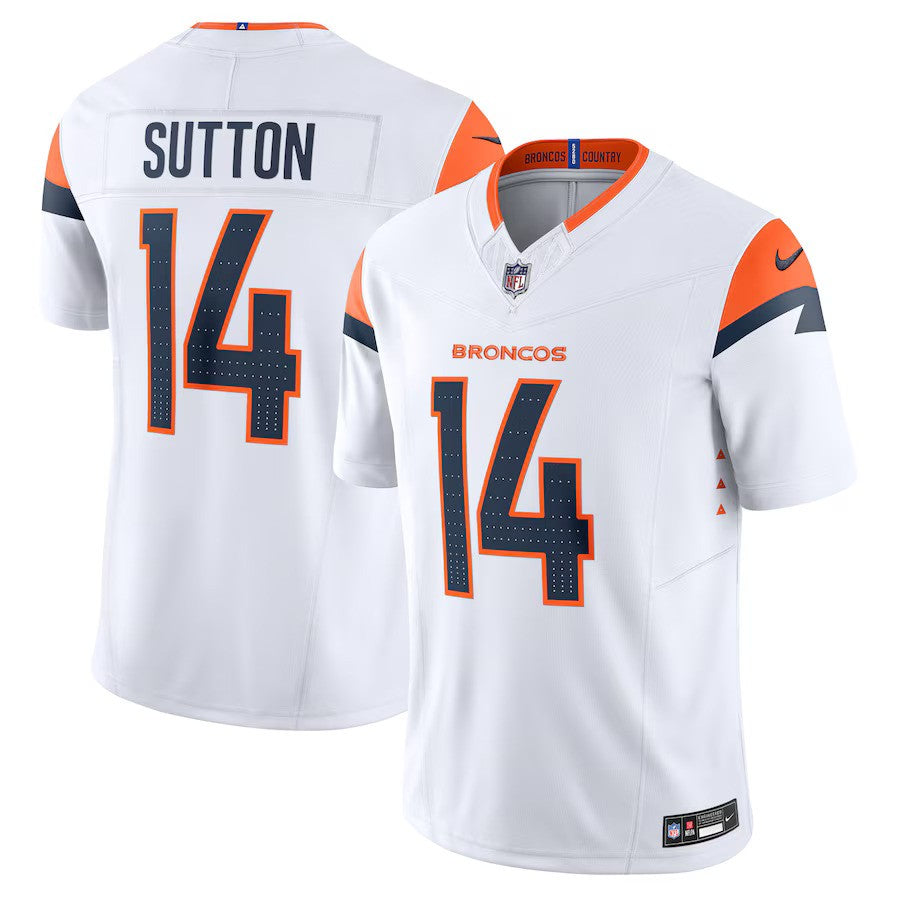 Courtland Sutton Denver Broncos Nike Vapor F.U.S.E. Limited Jersey - White - UKASSNI