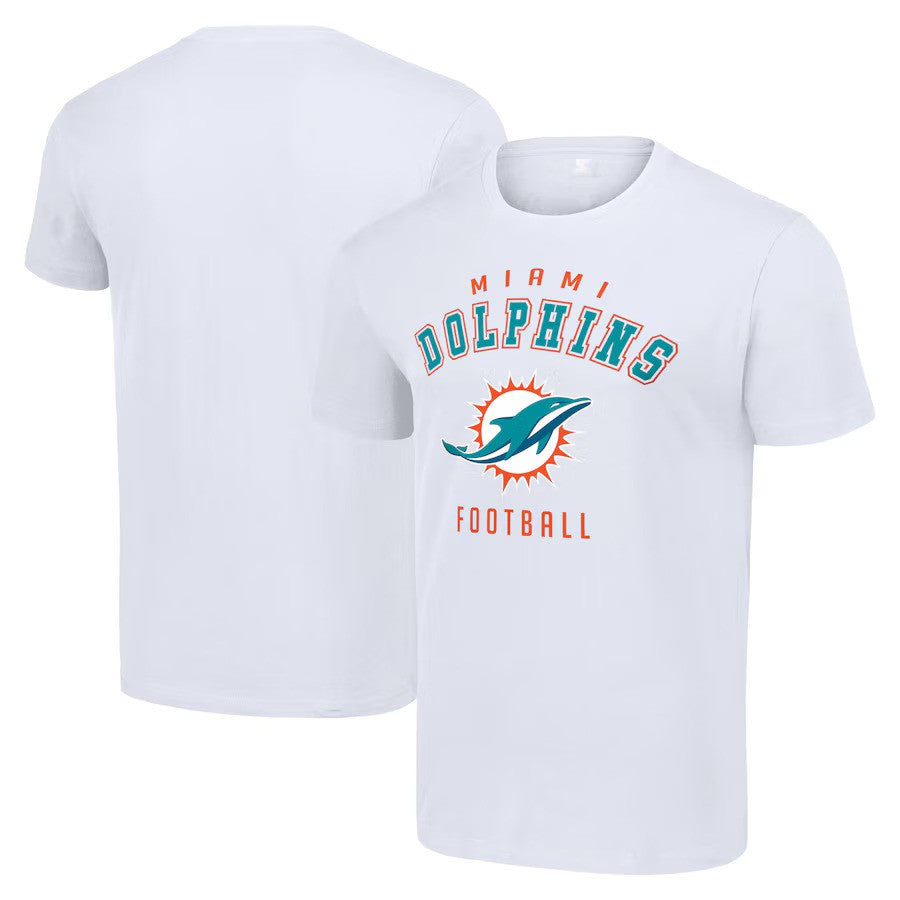 Miami Dolphins Starter Logo T-Shirt - White - UKASSNI
