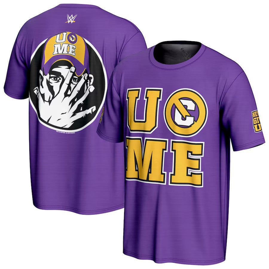 John Cena WWE ProSphere U Can’t See Me T-Shirt – Purple (USA Stock) - UKASSNI