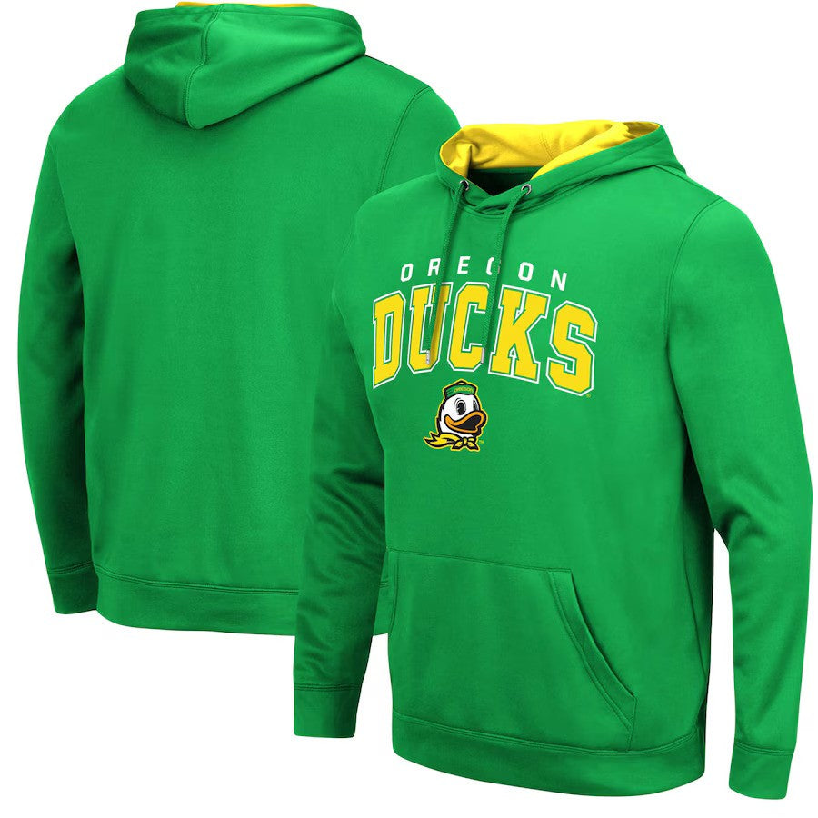 Oregon Ducks Colosseum Resistance Pullover Hoodie - Green - UKASSNI