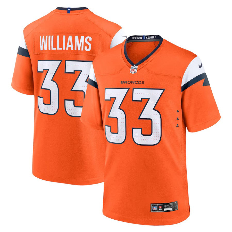 Javonte Williams Denver Broncos Nike Game Jersey - Orange - UKASSNI