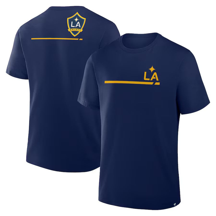 LA Galaxy MLS Fanatics Corner Kick Legacy T-Shirt - Navy - UKASSNI