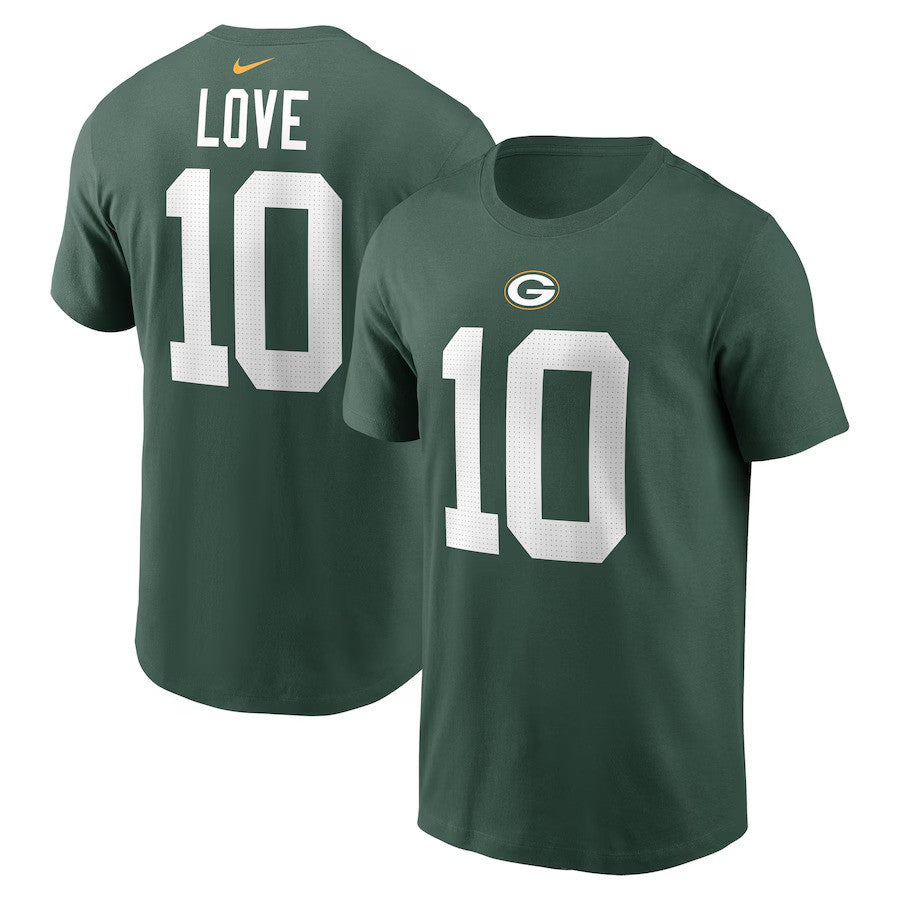 Jordan Love NFL Green Bay Packers Nike Player Name & Number T-Shirt – Green (USA Stock) - UKASSNI