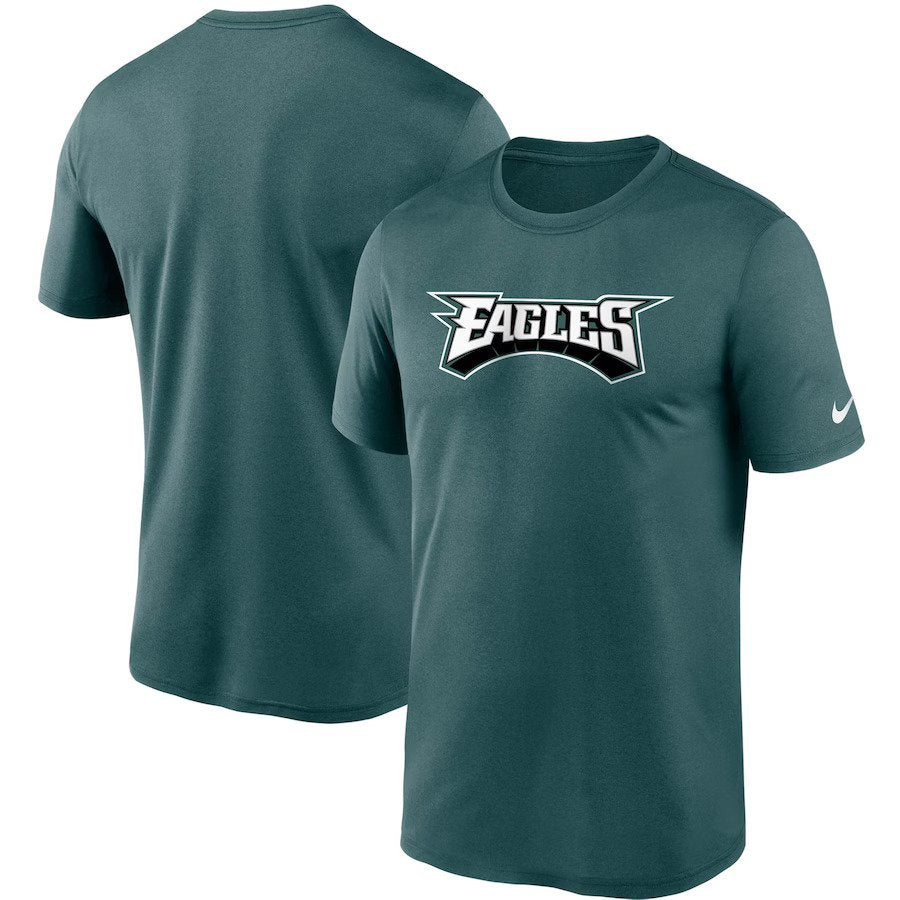 Philadelphia Eagles NFL UK Nike Wordmark Legend Performance T-Shirt - Midnight Green - UKASSNI