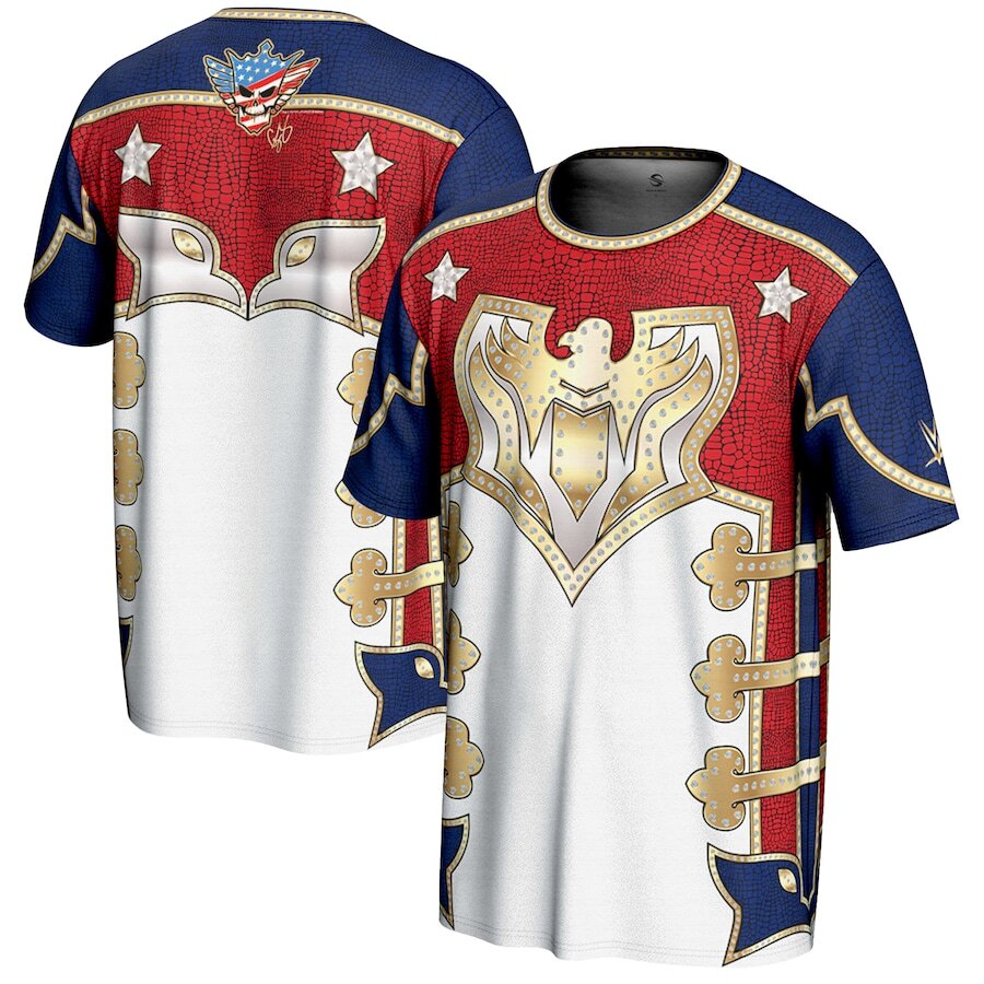 Cody Rhodes WWE ProSphere Eagle T-Shirt – White (USA Stock) - UKASSNI