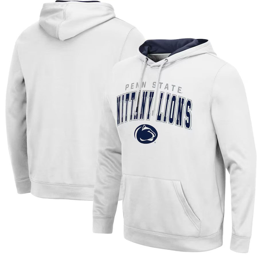 Penn State Nittany Lions Colosseum Resistance Pullover Hoodie - White - UKASSNI
