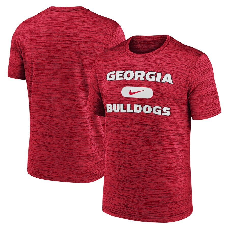 Georgia Bulldogs NCAA Nike Velocity Mascot Performance T-Shirt – Red (USA Stock) - UKASSNI