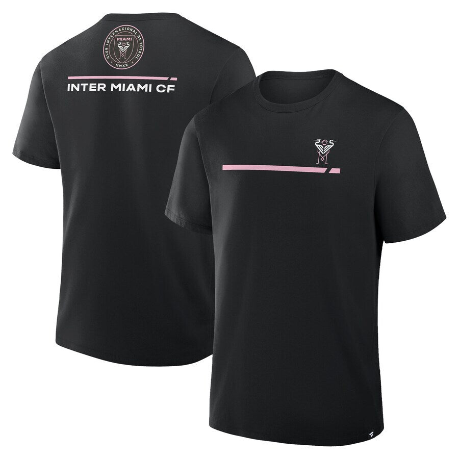 Inter Miami CF MLS Fanatics Corner Kick Legacy T-Shirt - Black - UKASSNI