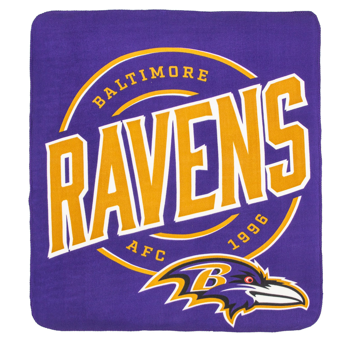 Baltimore Ravens NFL 50″ × 60″ Unisex Fleece Throw Blanket – (UK Stock) - UKASSNI
