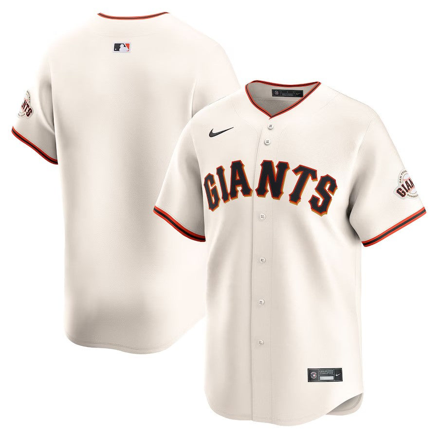 San Francisco Giants Nike Home Limited Jersey - Cream - UKASSNI