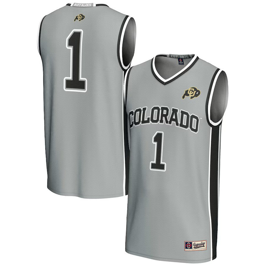 Colorado Buffaloes NCAA Gameday Greats Replica Lightweight Basketball Jersey – Gray (USA Stock) - UKASSNI