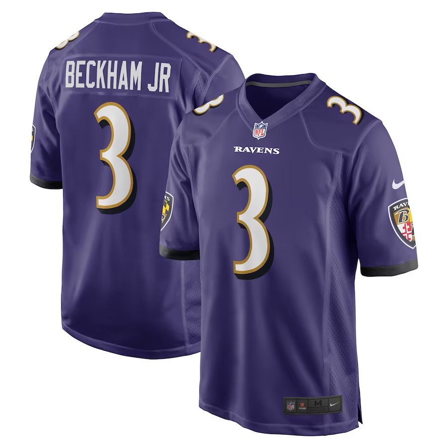 Odell Beckham Jr. Baltimore Ravens Nike Game Jersey - Purple - UKASSNI