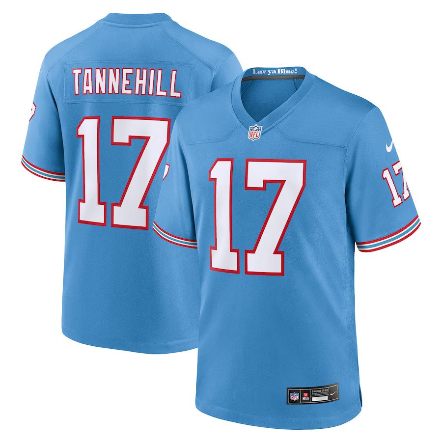 Ryan Tannehill Tennessee Titans Nike Oilers Throwback Alternate Game Player Jersey - Light Blue - UKASSNI