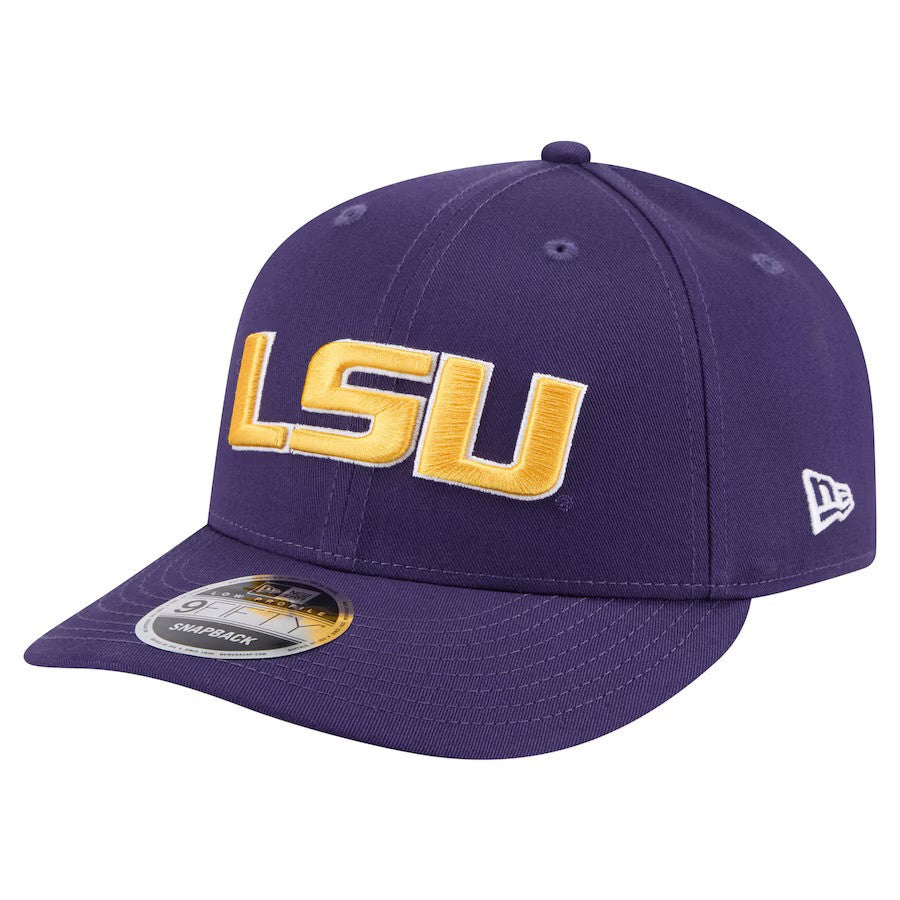 LSU Tigers NCAA New Era Low Profile 9Fifty Snapback Hat – Purple (USA Stock) - UKASSNI