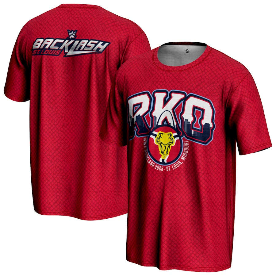 Randy Orton WWE ProSphere Backlash 2025 T-Shirt - Red