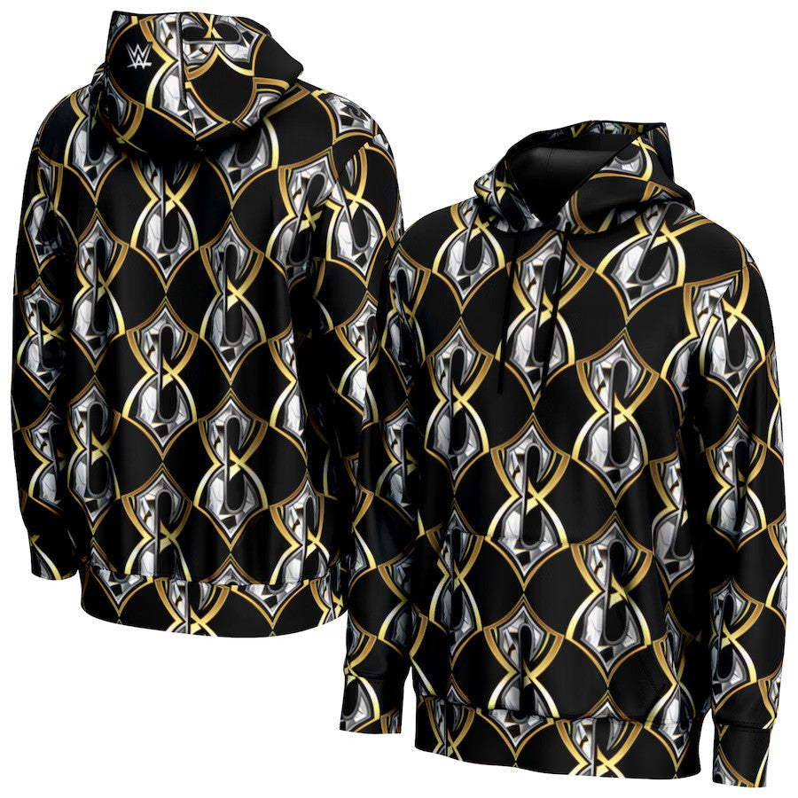 Charlotte Flair WWE ProSphere Logo Pullover Hoodie – Black (USA Stock) - UKASSNI