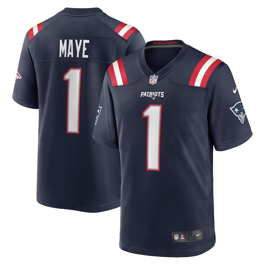 Drake Maye New England Patriots Nike 2024 NFL Draft First Round Pick Player Game Jersey - Navy - UKASSNI