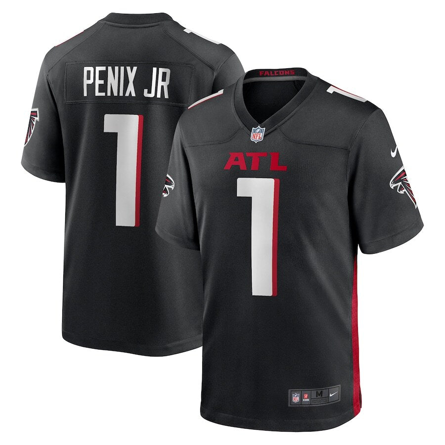 Michael Penix Jr. Atlanta Falcons Nike 2024 NFL Draft First Round Pick Player Game Jersey - Black - UKASSNI