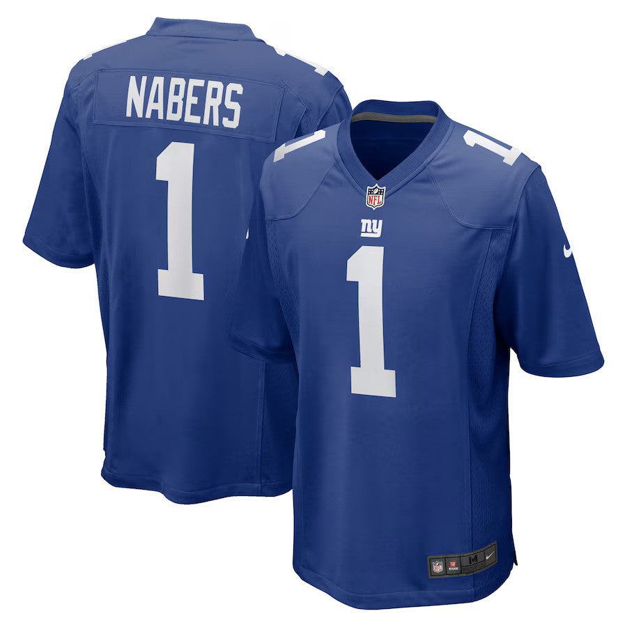 Malik Nabers New York Giants Nike 2024 NFL Draft First Round Pick Player Game Jersey - Royal - UKASSNI