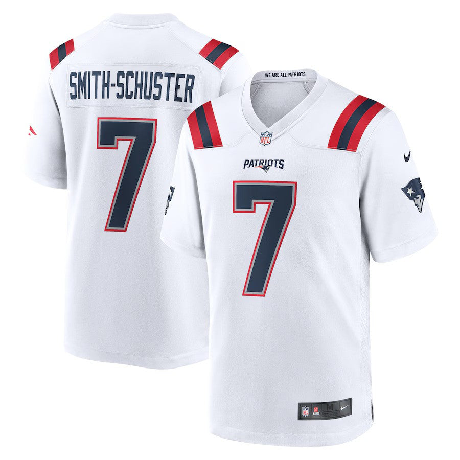 JuJu Smith-Schuster New England Patriots Nike Game Player Jersey - { White - UKASSNI
