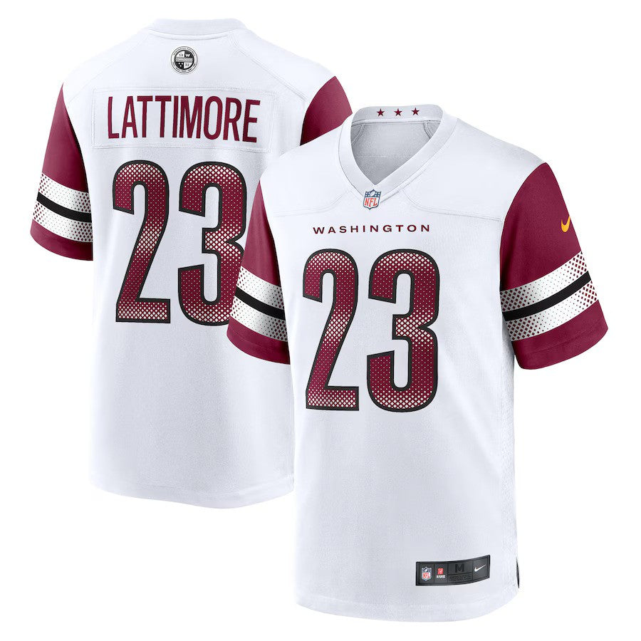 Marshon Lattimore Washington Commanders NFL Nike Game Jersey – White (USA Stock) - UKASSNI