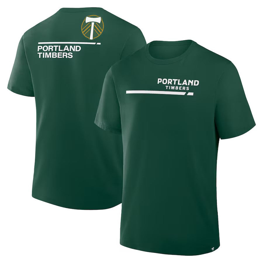 Portland Timbers MLS Fanatics Corner Kick Legacy T-Shirt - Green - UKASSNI