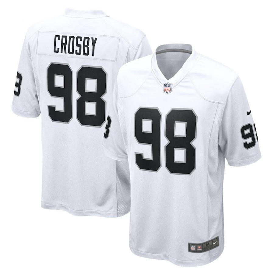 Maxx Crosby Las Vegas Raiders Nike Game Jersey - White - UKASSNI